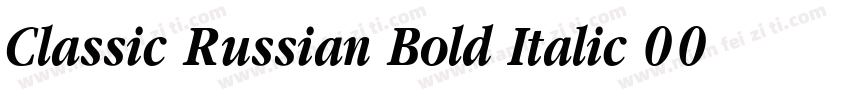 Classic Russian Bold Italic 001.001字体转换